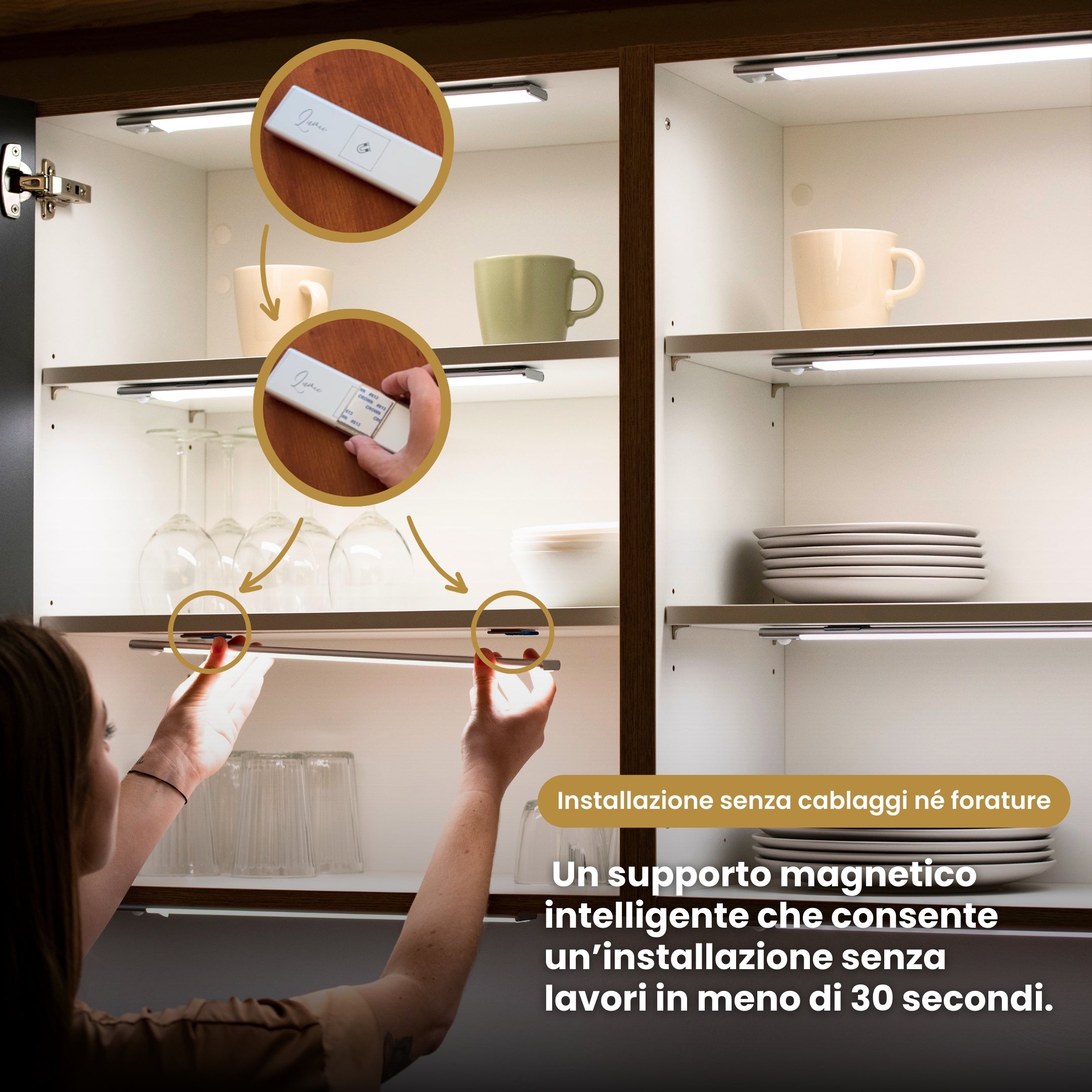 Movimento 3.0™ | Barra LED senza fili con sensore di movimento