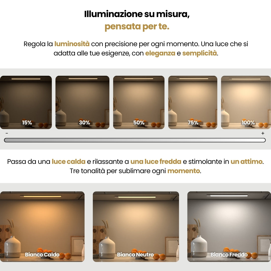 Movimento 3.0™  | Barra LED senza fili con sensore di movimento