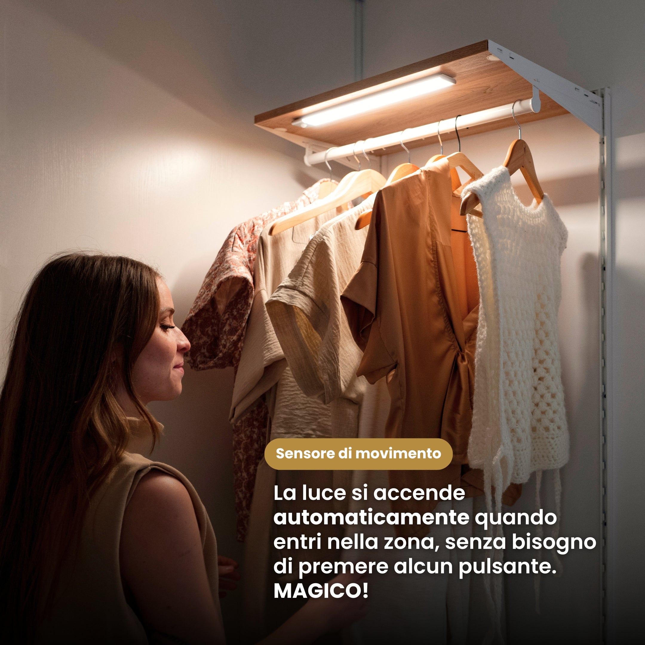 Movimento 3.0™  | Barra LED senza fili con sensore di movimento