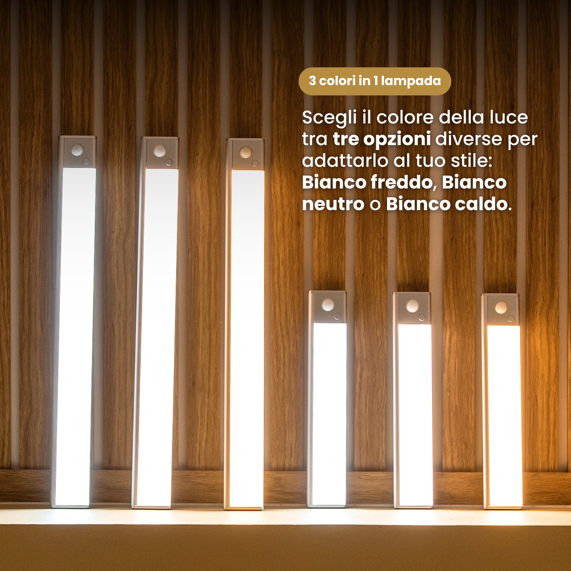 Movimento 3.0™  | Barra LED senza fili con sensore di movimento